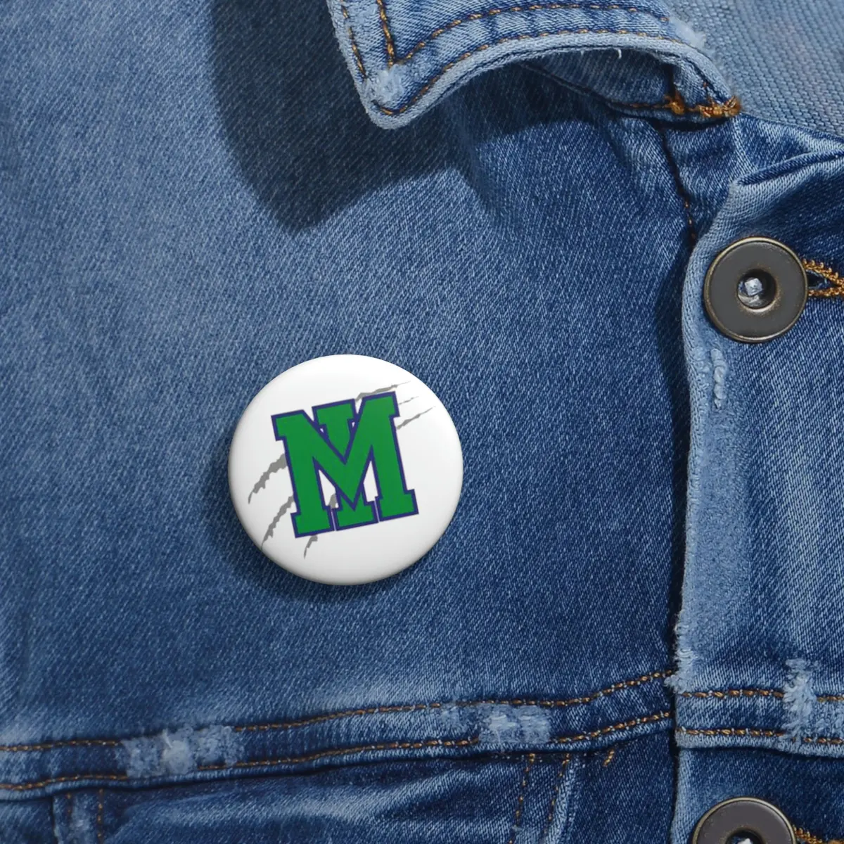 Mountain Island Charter School Custom Pin Buttons 1