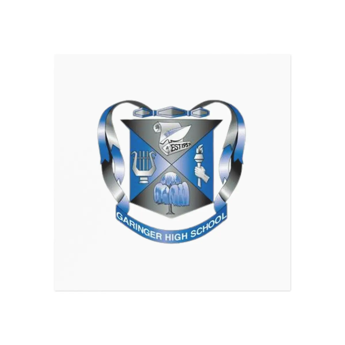Garinger Hs Square Magnet 1