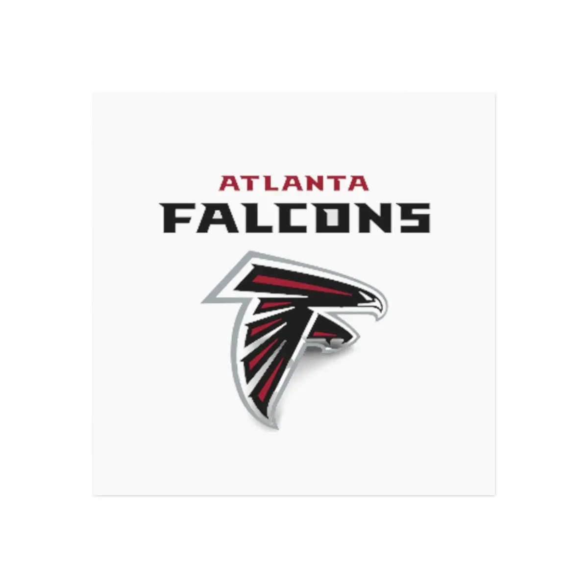 Atlanta Falcons Square Magnet 1