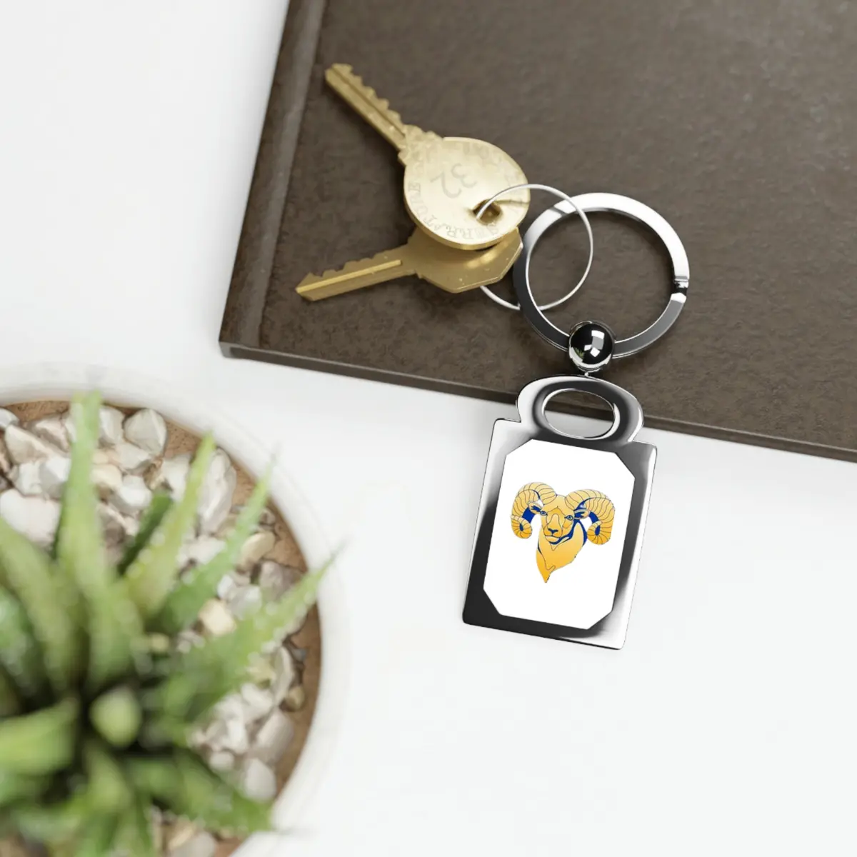 Highland Tech Rectangle Photo Keyring 1