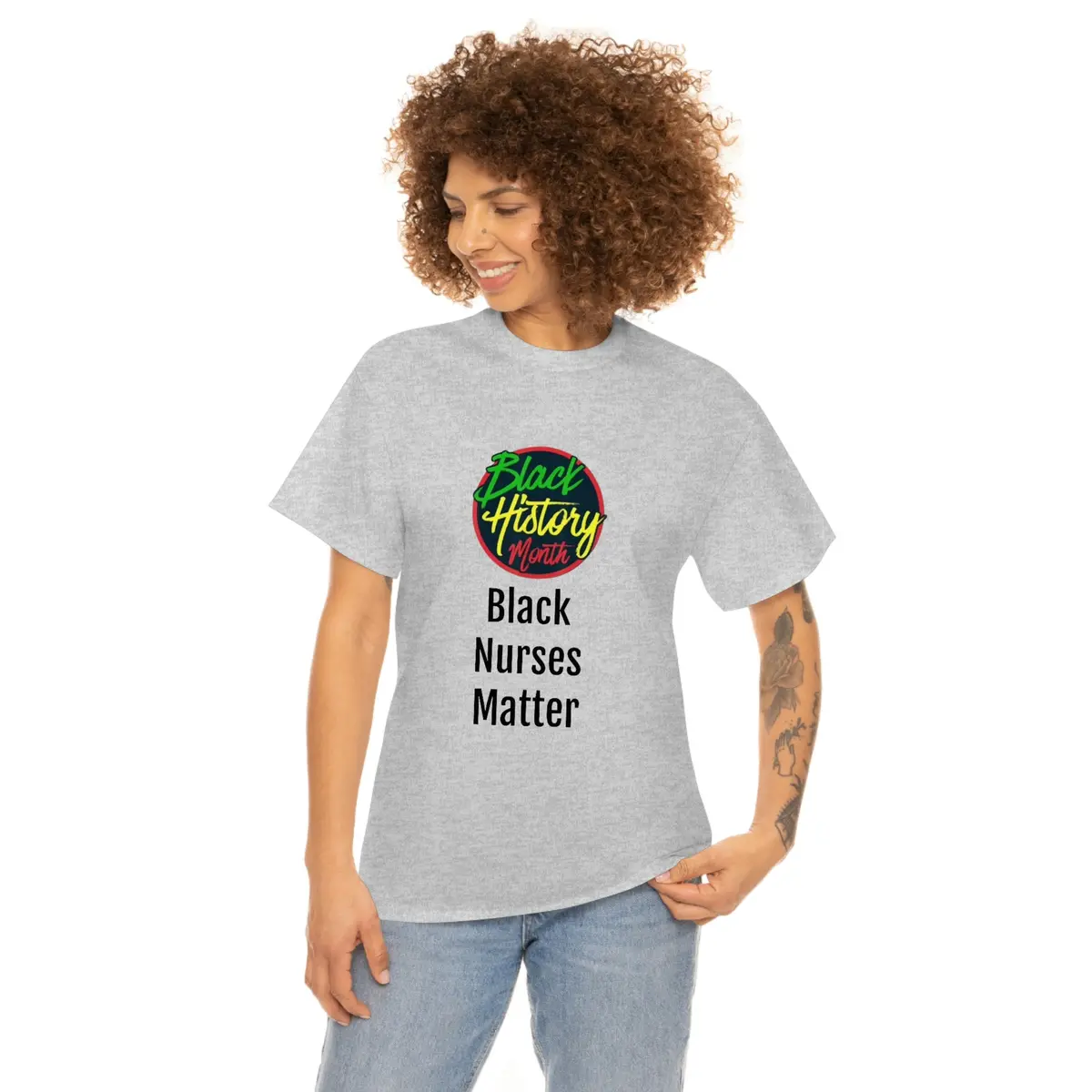 Black Nurses Matter Cotton Tee 1