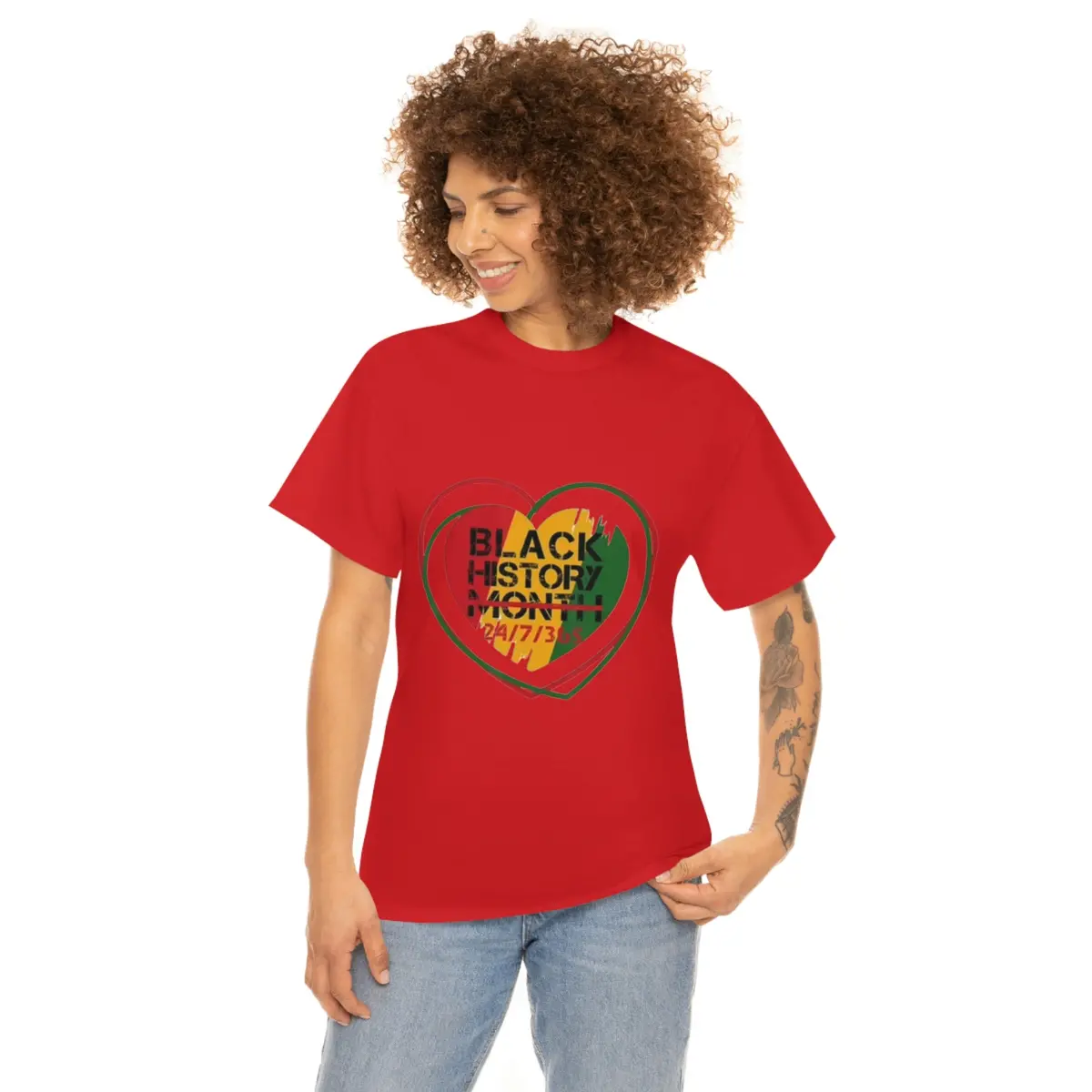 Black History 24/7/365 Cotton Tee 1