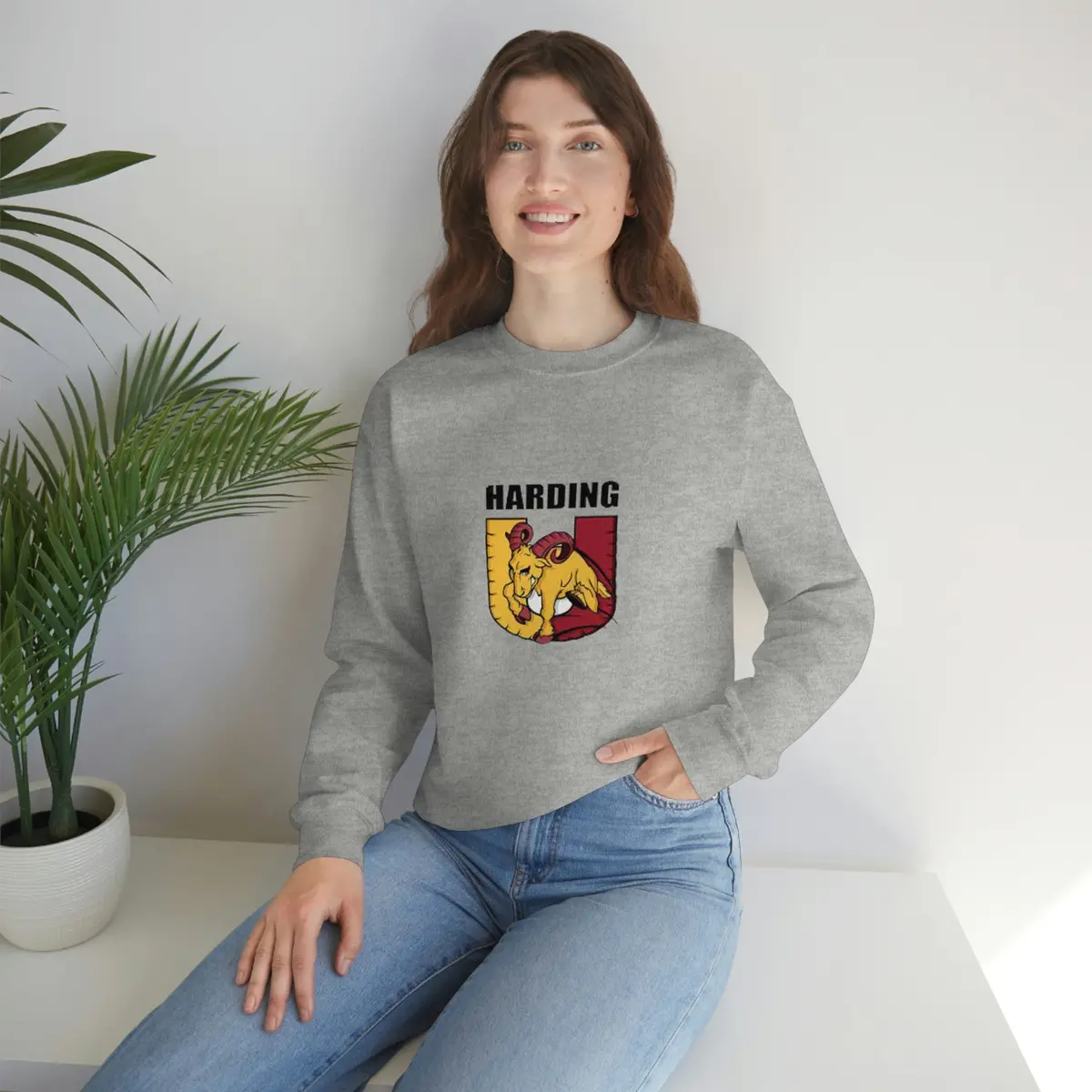Harding University Unisex Heavy Blend™ Crewneck Sweatshirt 1