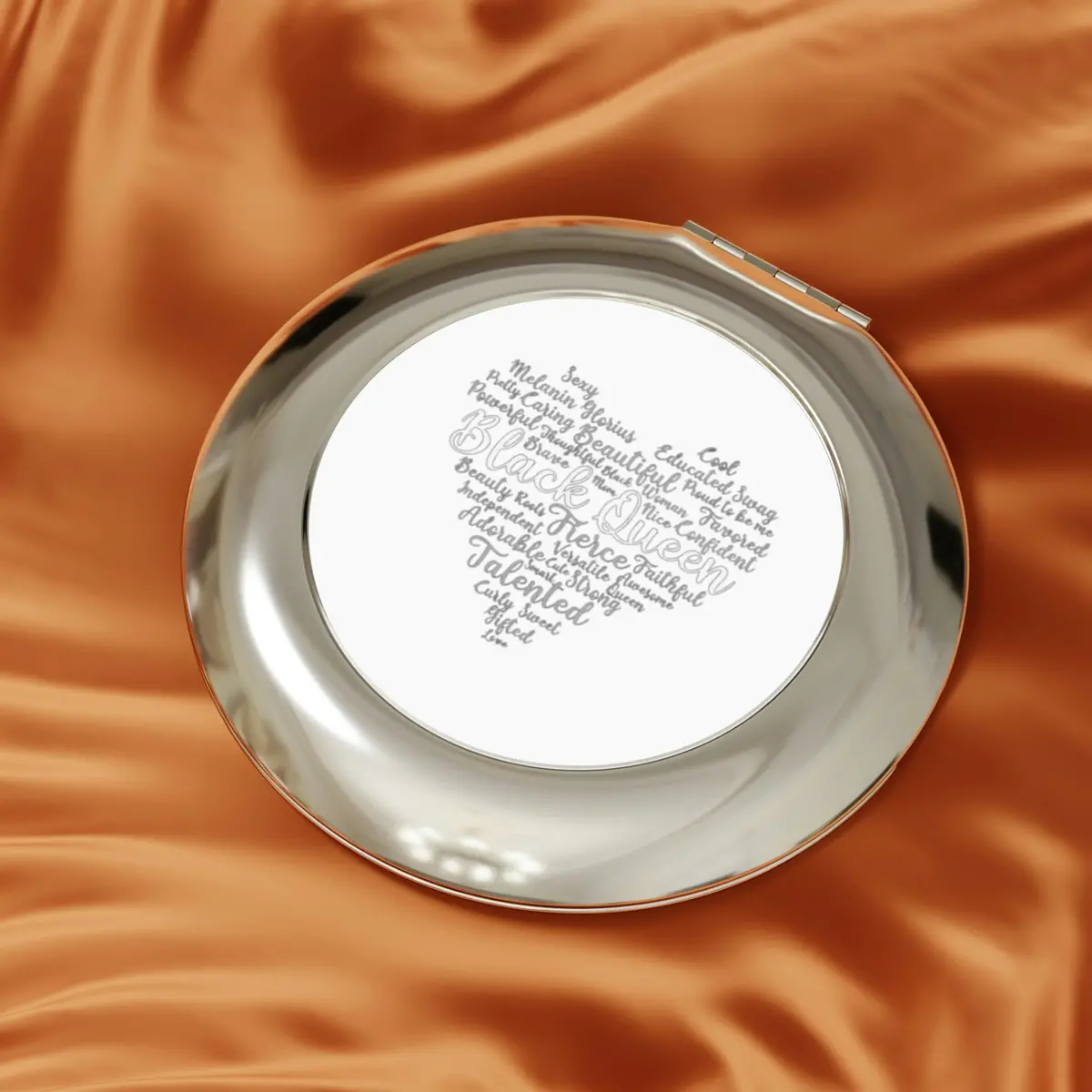 Black Queen Compact Travel Mirror 1