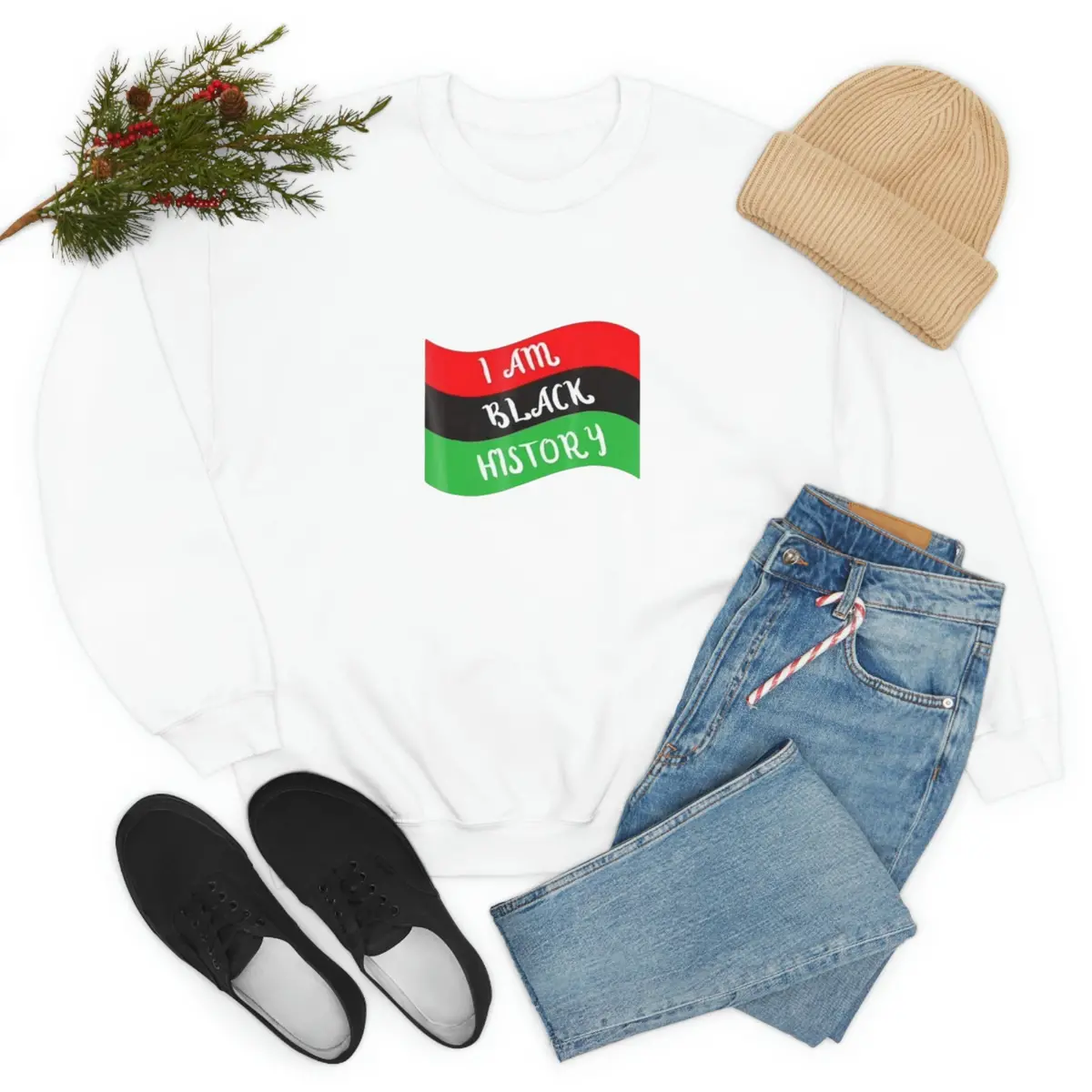 I Am Black History Unisex Heavy Blend™ Crewneck Sweatshirt 1