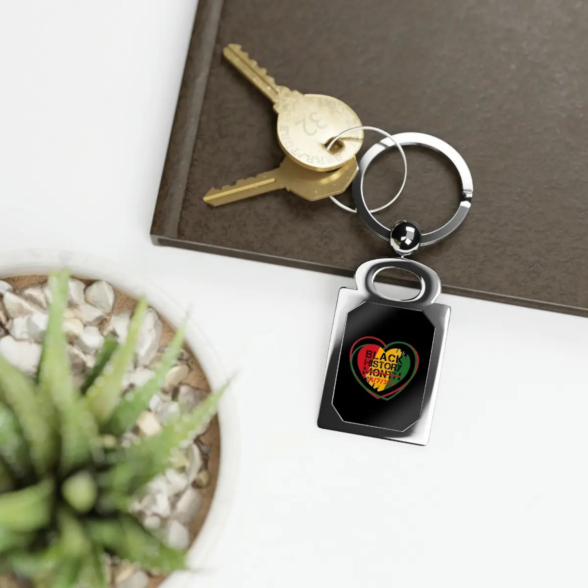 Black History 24/7/365 Photo Keyring 1