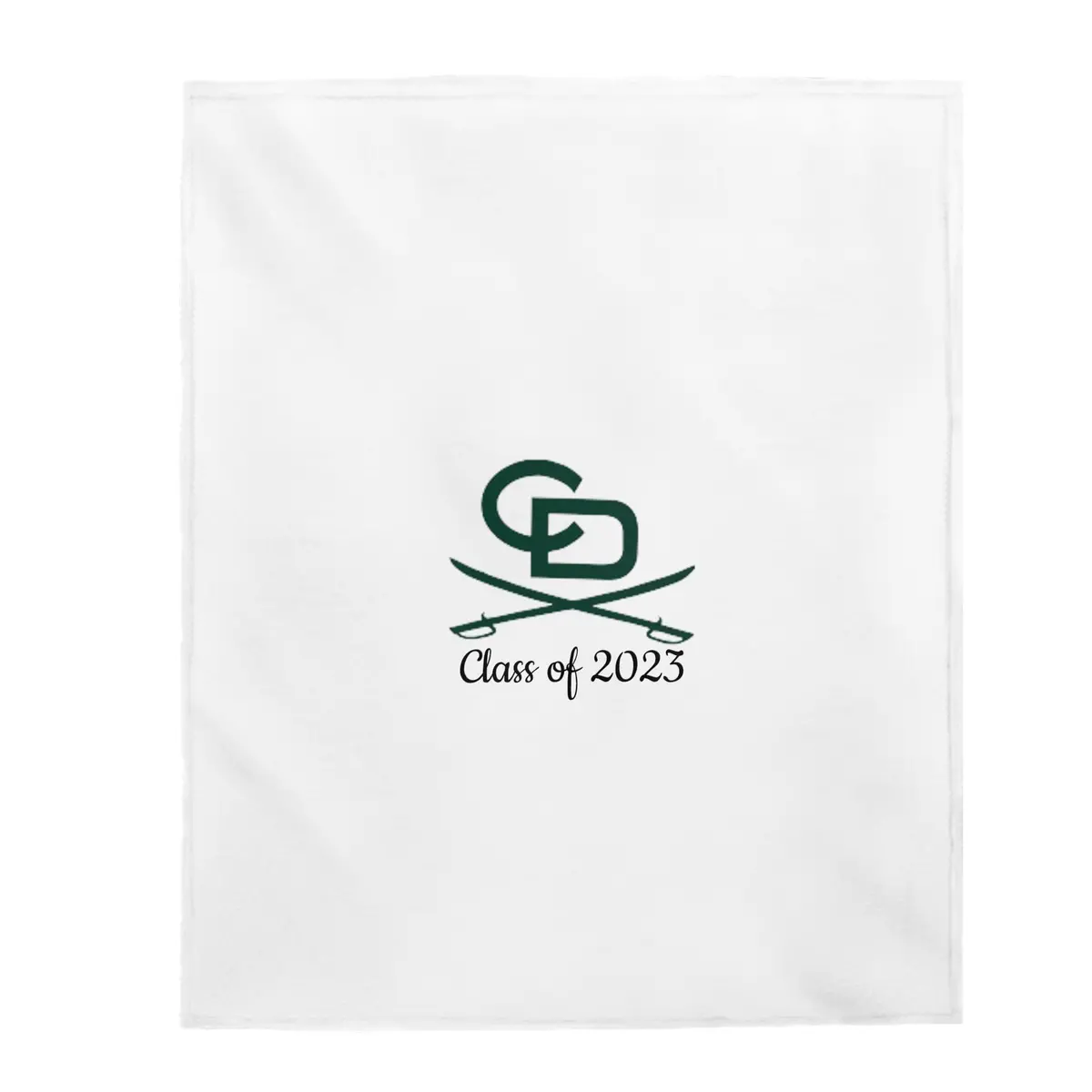 Country Day Class Of 2023 Velveteen Plush Blanket 1