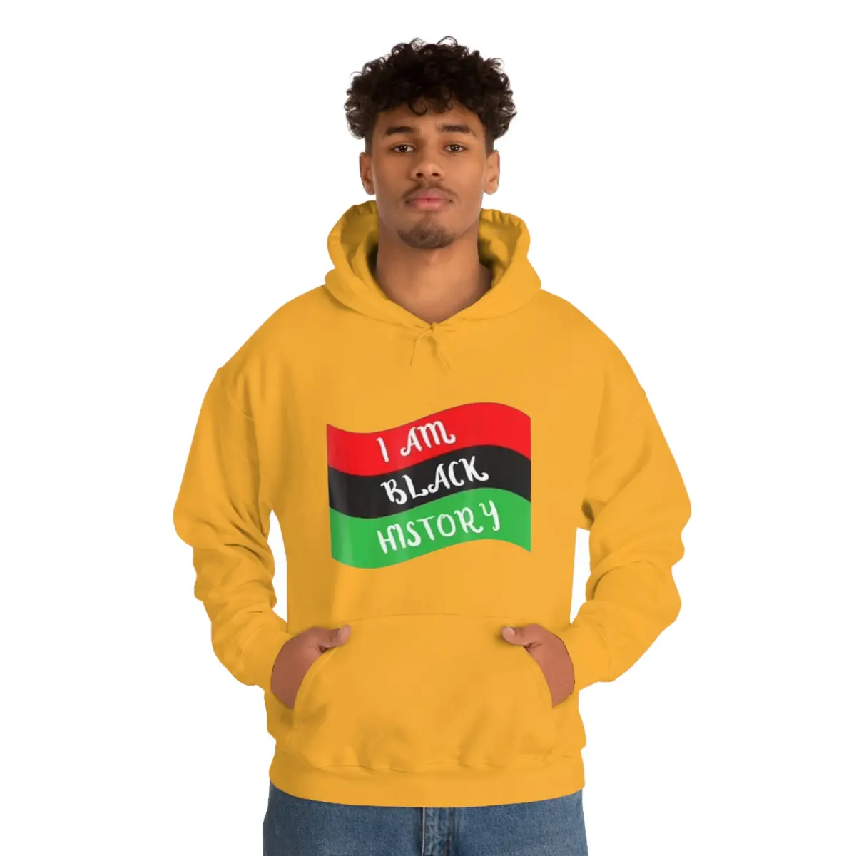 I Am Black History Unisex Heavy Blend™ Hooded Sweatshirt 1
