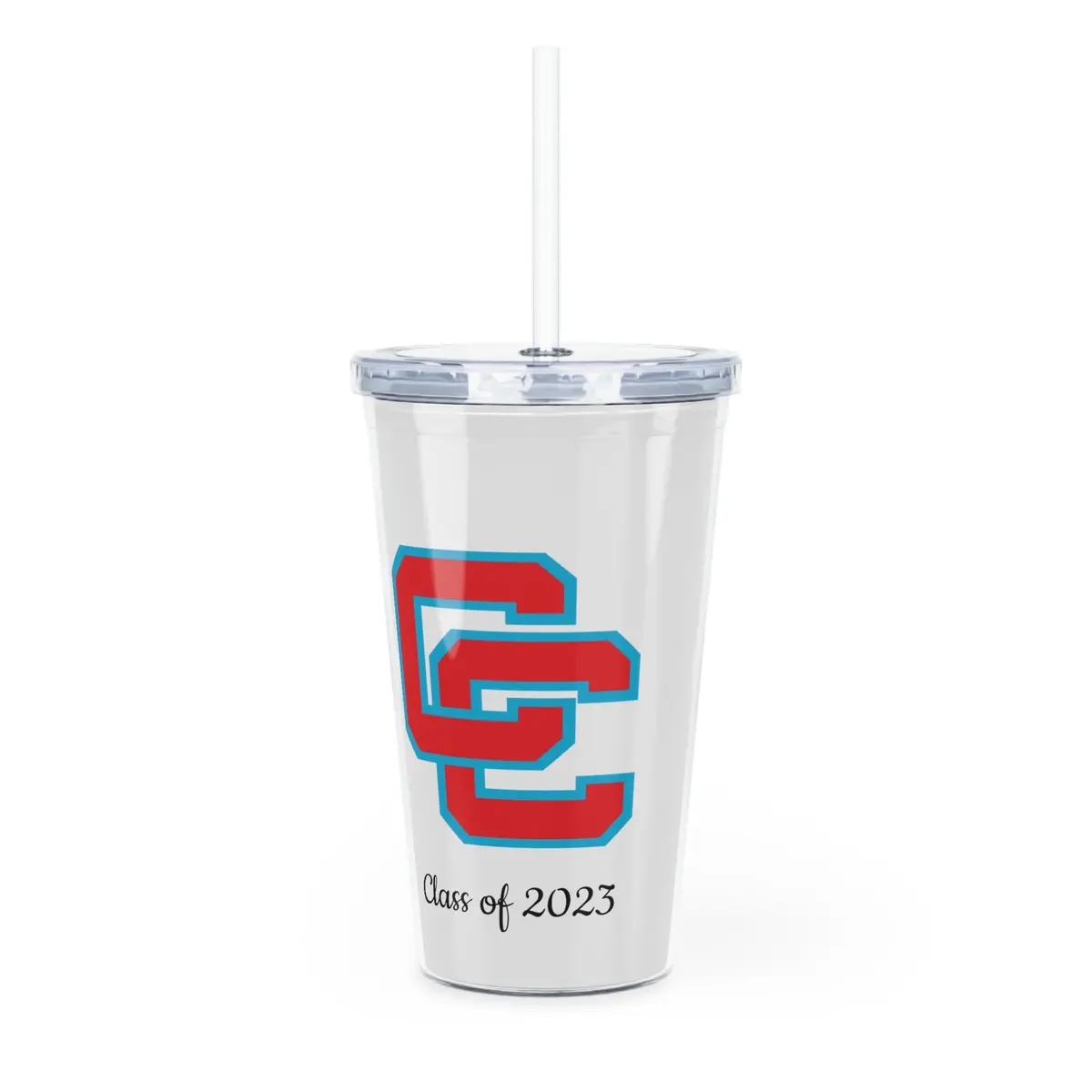 Charlotte Catholic Class Of 2023 Plastic Tumbler With Straw 1